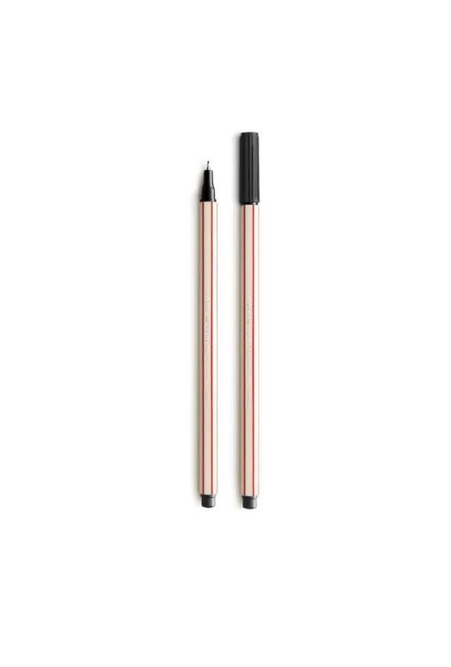CANETA MICROLINE 0,4MM COMPACTOR PRETO