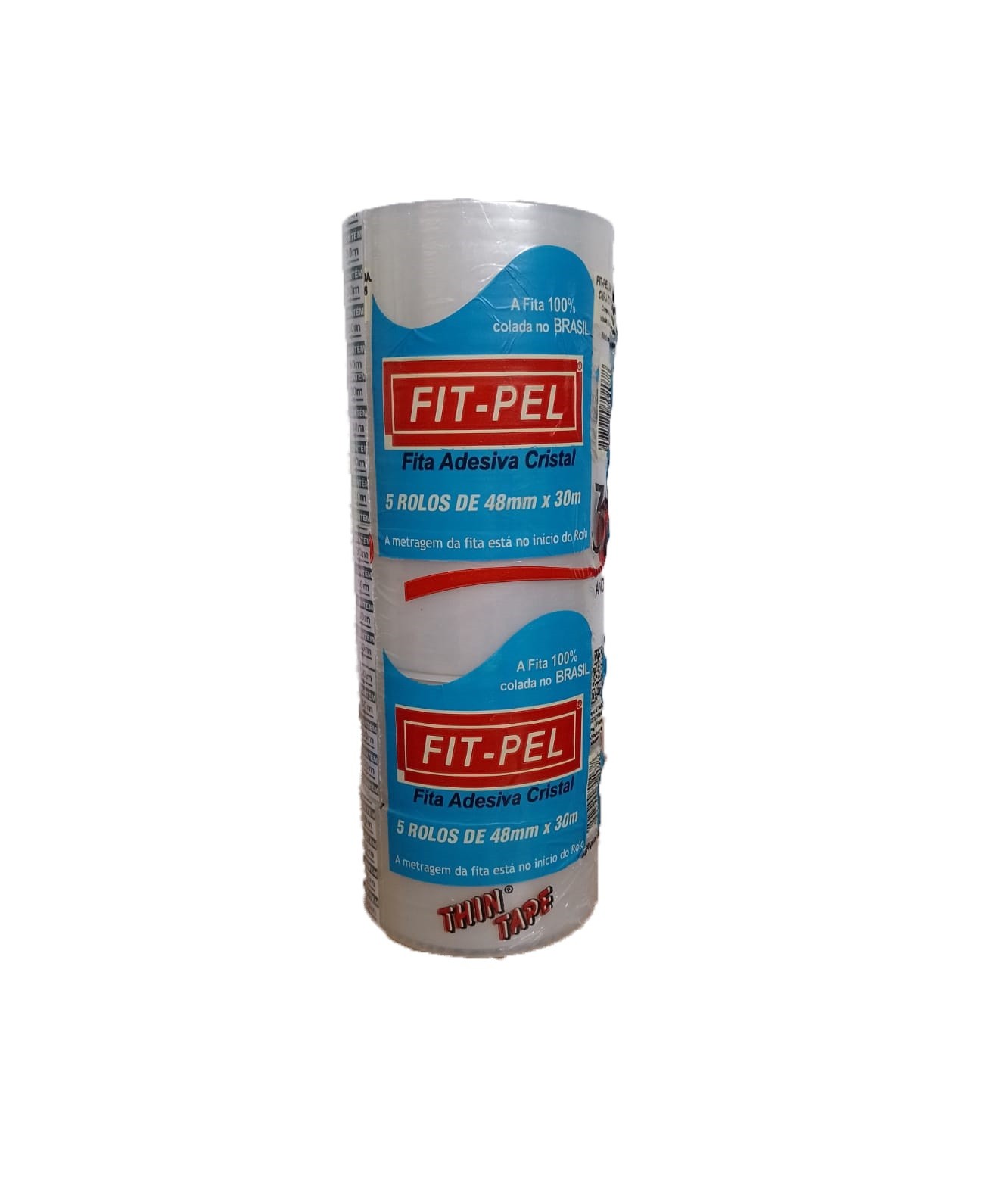 FITA ADESIVA LARGA FIT-PEL 48X30M TRANSPARENTE