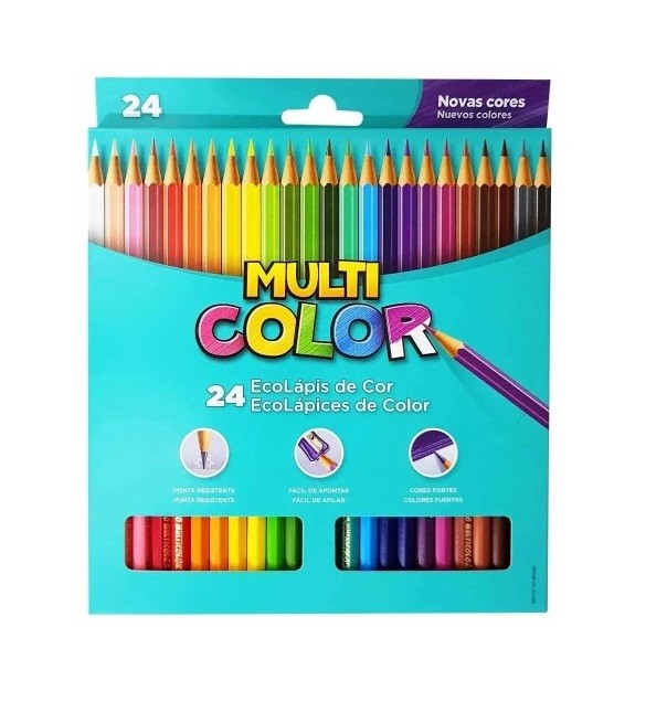 LAPIS COR MULTICOLOR C/24 CORES