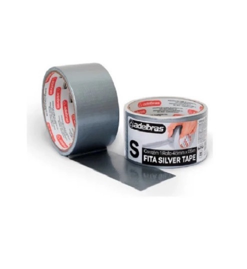 FITA ADESIVA MULTIUSO SILVER TAPE 48X5 PRATA