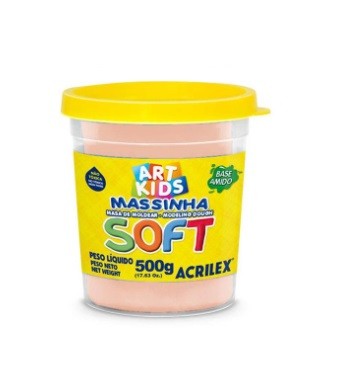 MASSA P/ MODELAR 500GR SOFT PELE