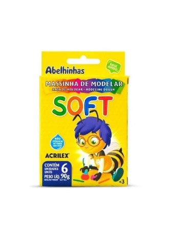 MASSA P/ MODELAR C/06 CORES SOFT