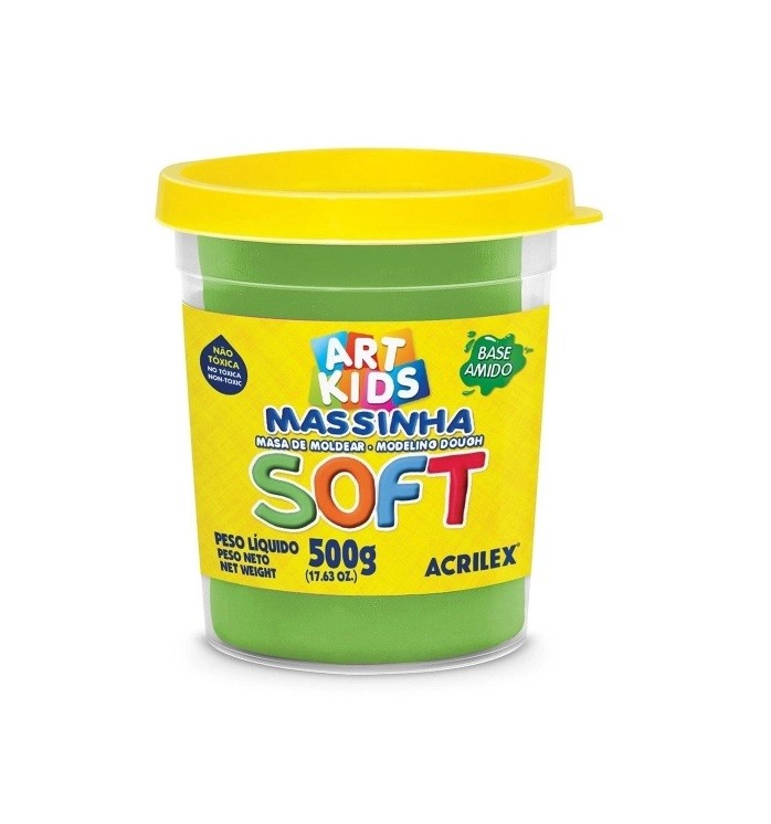 MASSA P/ MODELAR 500GR SOFT VERDE