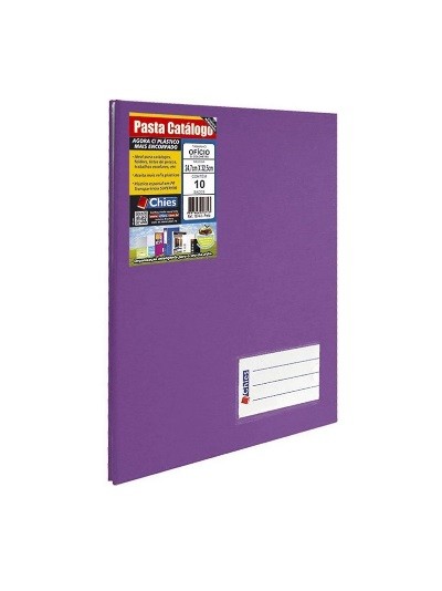 PASTA CATALOGO C/10 PLASTICO PERCALUX  VIOLETA