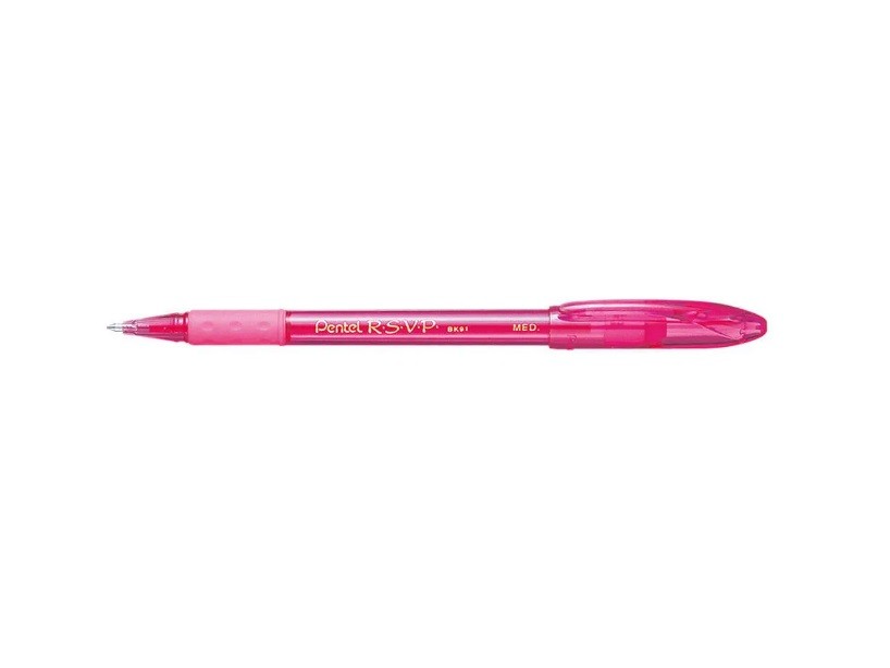 CANETA PENTEL R.S.V.P MEDIA ROSA IMPORTADA