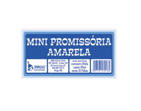 NOTA PROMISSORIA AMARELA MINI