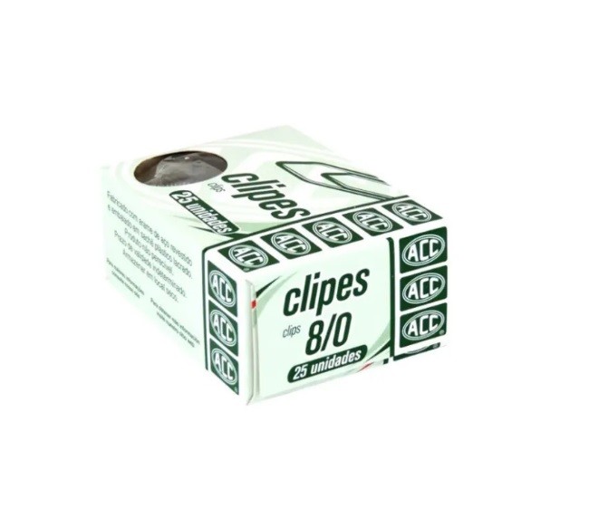 CLIPS 8/0 ACC C/ 25 UN.