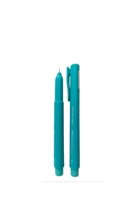 CANETA FINE PEN 0,4 TRIANGULAR VERDE AGUA