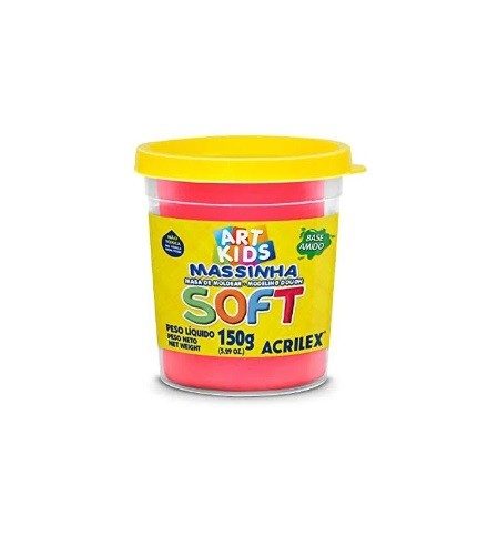 MASSA P/ MODELAR 150GR SOFT VERMELHO