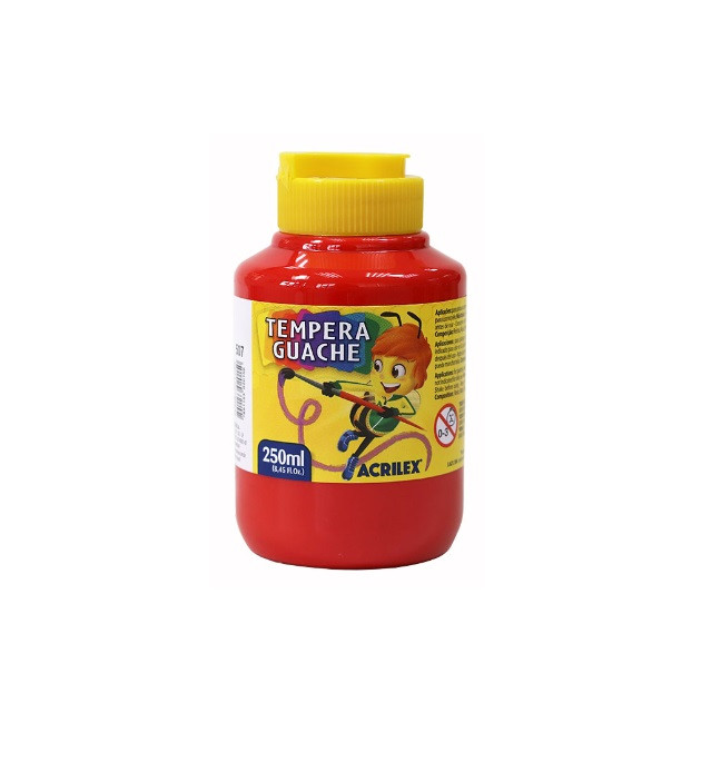 TINTA GUACHE ACRILEX 250ML VERMELHO FOGO