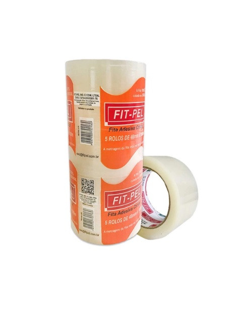 FITA ADESIVA LARGA TRANSPARENTE 48X100 FIT- PEL