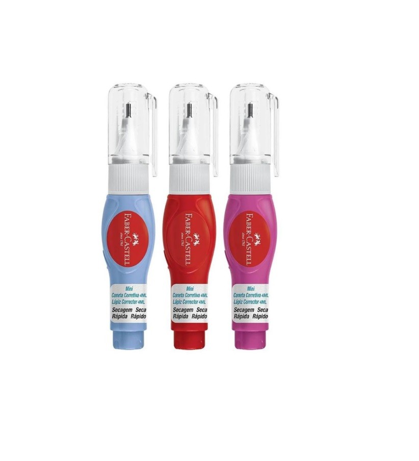 CANETA CORRETIVA MINI FABER 4ML