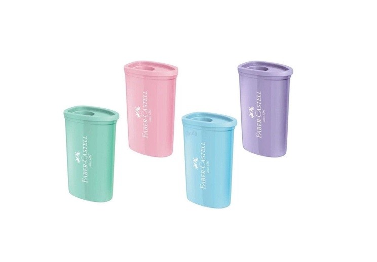APONTADOR C/ DEPOSITO TRIANGULAR PASTEL FABER
