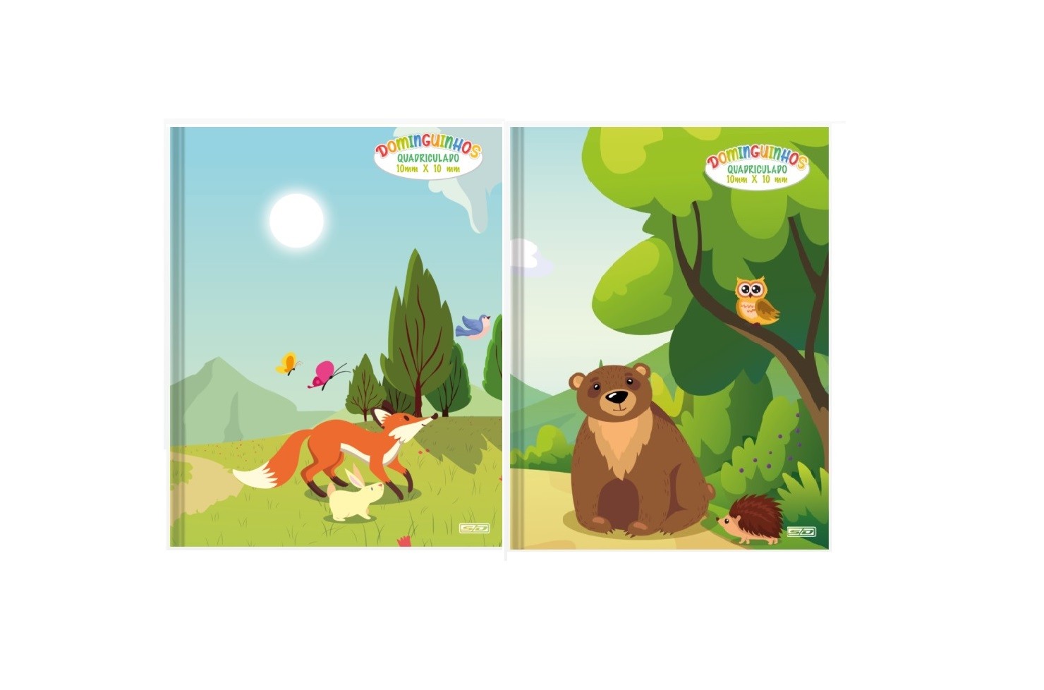 CADERNO QUADRICULADO 10MMX10MM DOMINGUINHOS 40 FLS